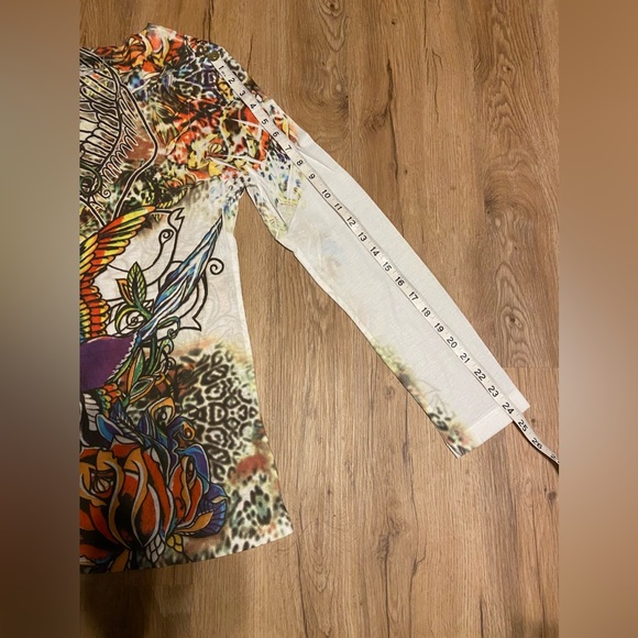 Tattoo Inspired: “Next Era Couture” Long Sleeve LG T- Shirt.Pit-to-Pit= 16.5 in. - Picture 6 of 14